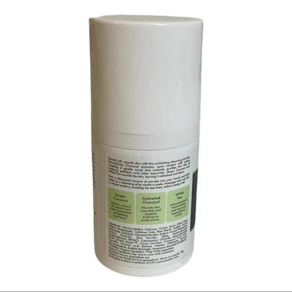 Shea Moisture Face Cleansing Powder Exfoliating Green Coconut Activated Charcoal - Picture 3 of 7